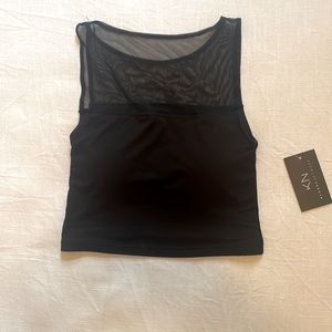 Klassy network, mesh top crop top
